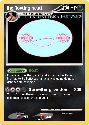Pokemon the floating head