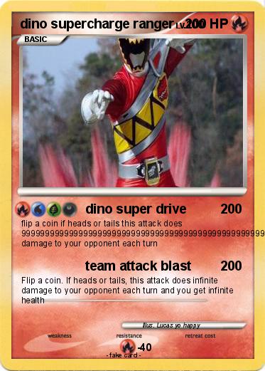 Pokemon dino supercharge ranger