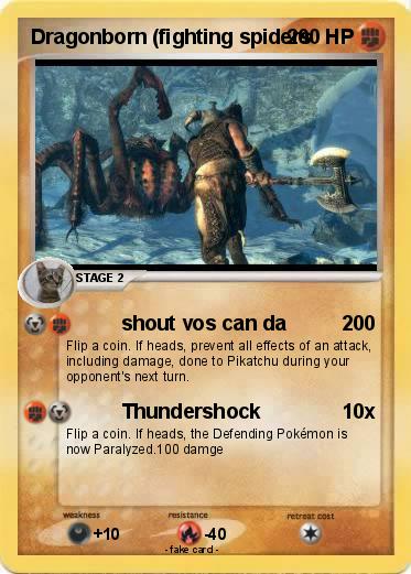 Pokemon Dragonborn (fighting spiders