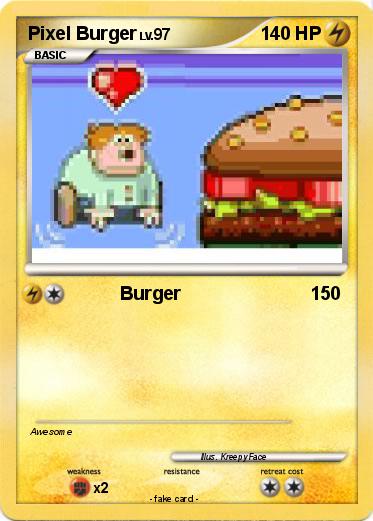 Pokemon Pixel Burger