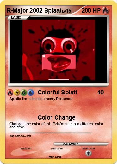 Pokemon R-Major 2002 Splaat