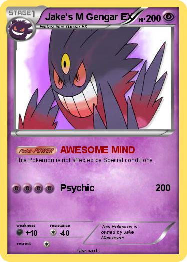 Pokemon Jake's M Gengar EX