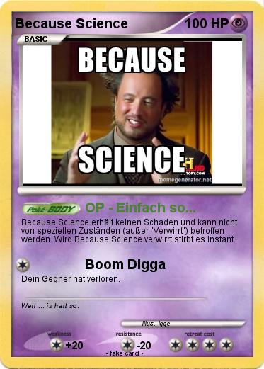 Pokemon Because Science