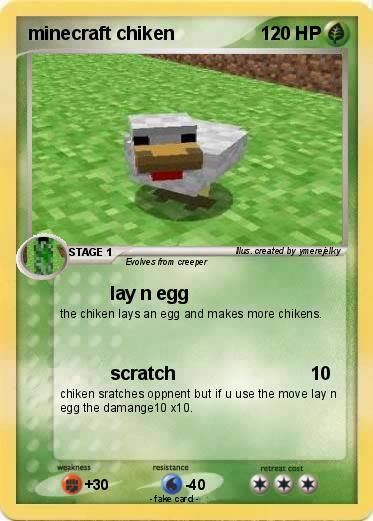 Pokemon minecraft chiken