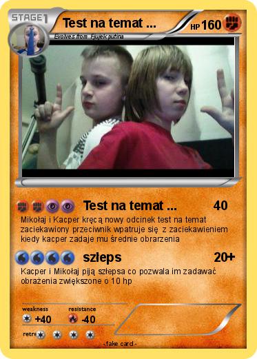 Pokemon Test na temat ...