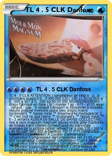 Pokemon TL 4 . 5 CLK Danfoss