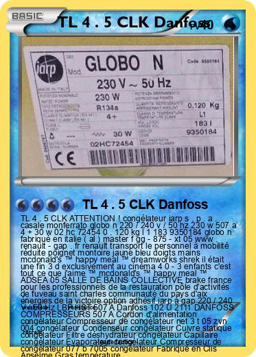 Pokemon TL 4 . 5 CLK Danfoss