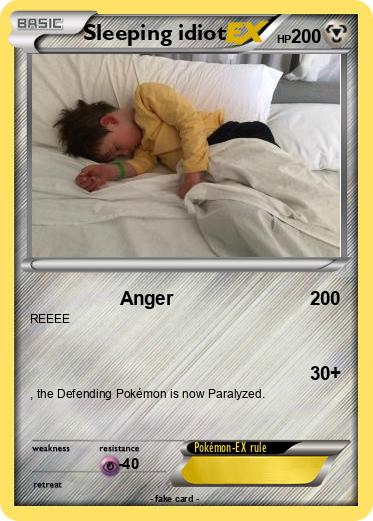 Pokemon Sleeping idiot