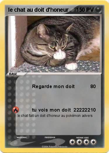 Pokemon le chat au doit d'honeur 