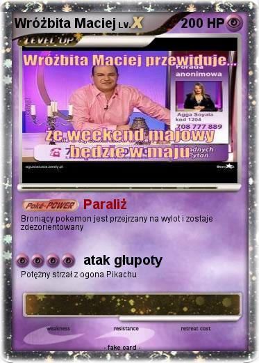 Pokemon Wróżbita Maciej