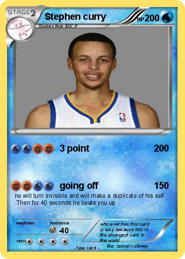 Pokemon Stephen curry
