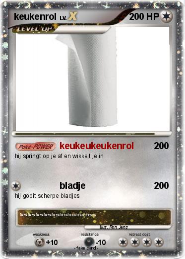 Pokemon keukenrol