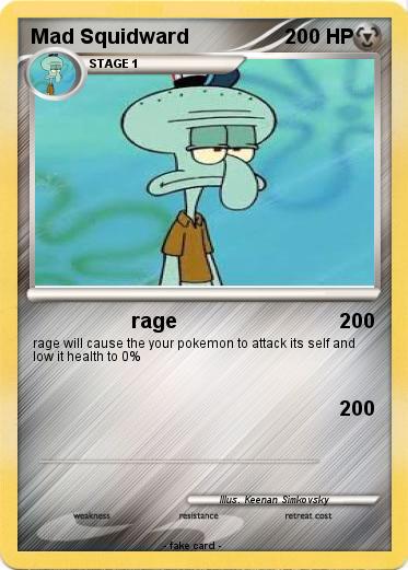 Pokemon Mad Squidward