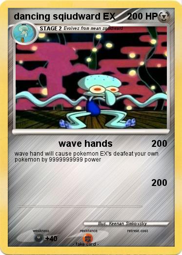 Pokemon dancing sqiudward EX