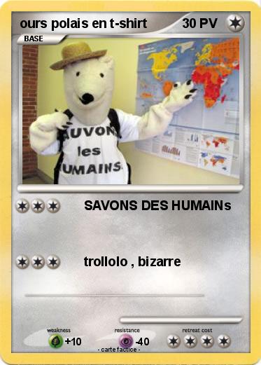 Pokemon ours polais en t-shirt