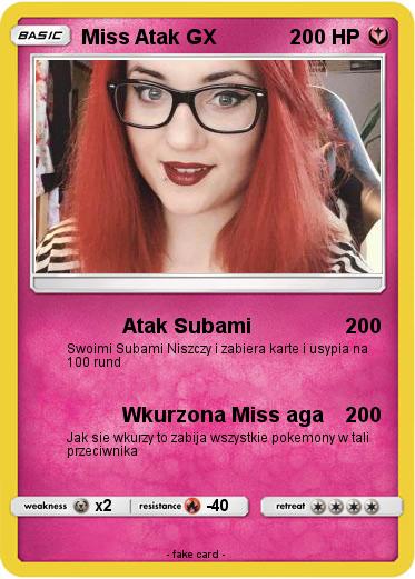 Pokemon Miss Atak GX