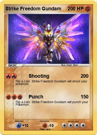 Pokemon Strike Freedom Gundam