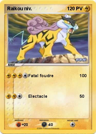 Pokemon Raikou niv.