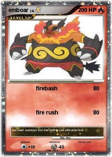 Pokemon emboar