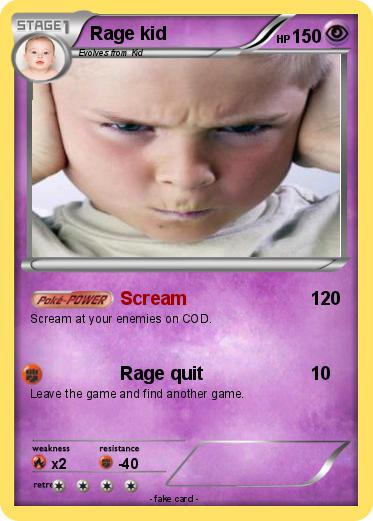 Pokemon Rage kid