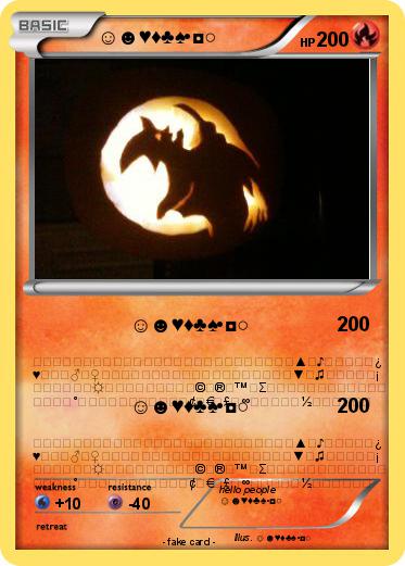 Pokemon ☺☻♥♦♣♠•◘○