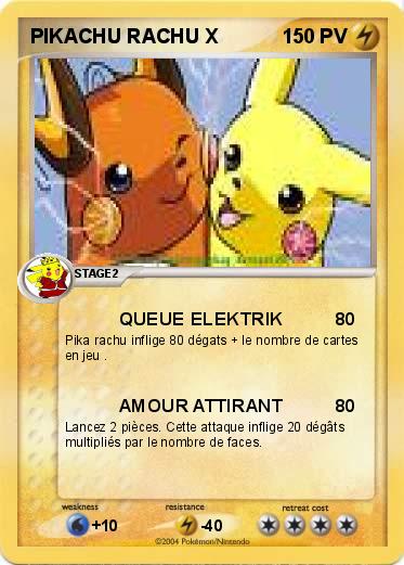 Pokemon PIKACHU RACHU X