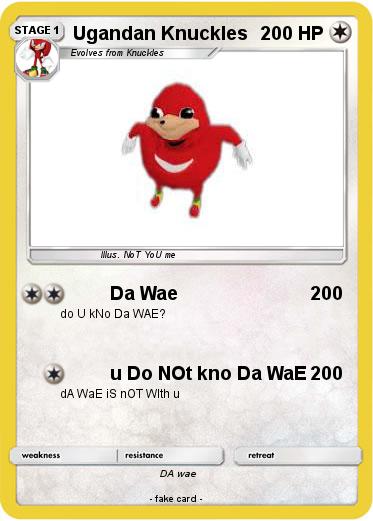 Pokemon Ugandan Knuckles