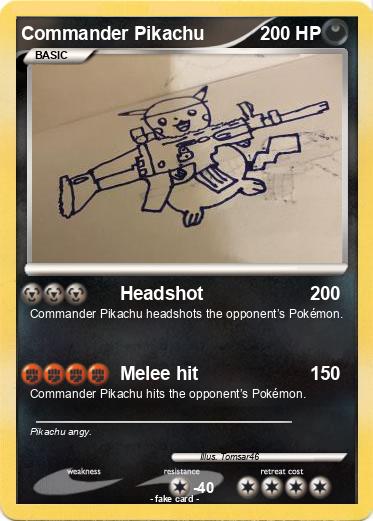Pokemon Commander Pikachu
