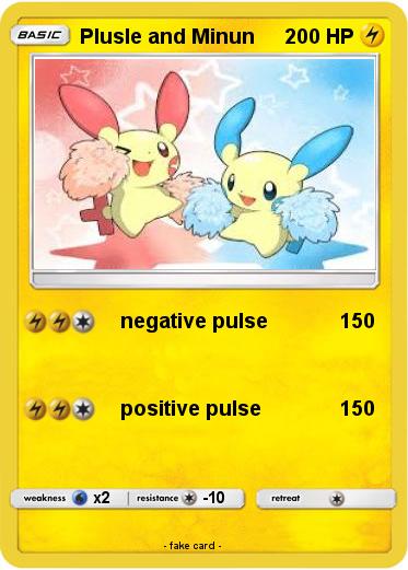 Pokemon Plusle and Minun