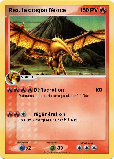Pokemon Rex, le dragon féroce