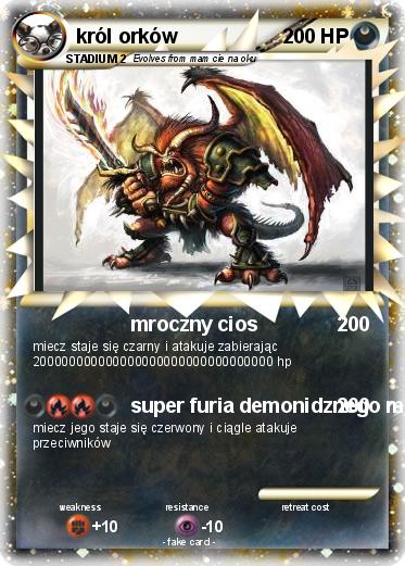 Pokemon król orków