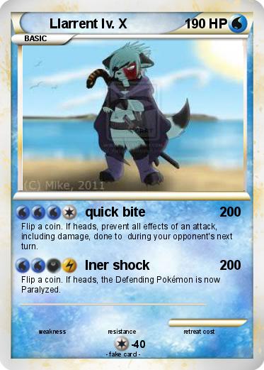 Pokemon Llarrent lv. X
