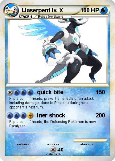 Pokemon Llaserpent lv. X