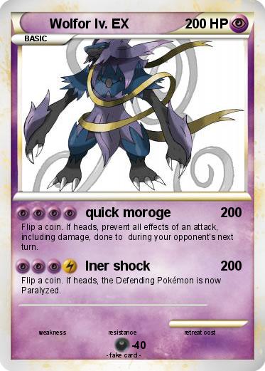 Pokemon Wolfor lv. EX
