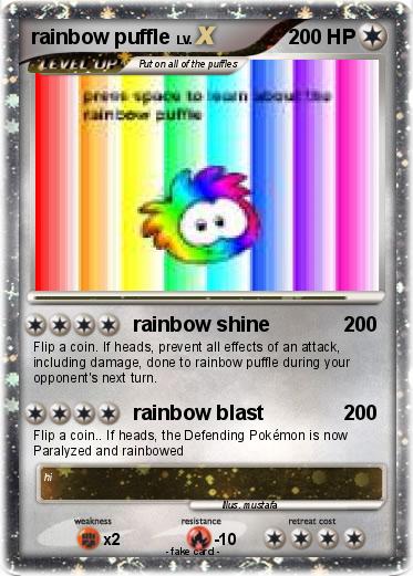 Pokemon rainbow puffle