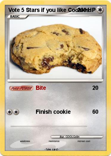Pokemon Vote 5 Stars if you like Cookies.