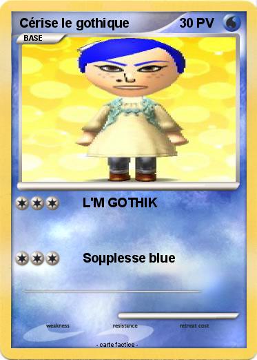 Pokemon Cérise le gothique