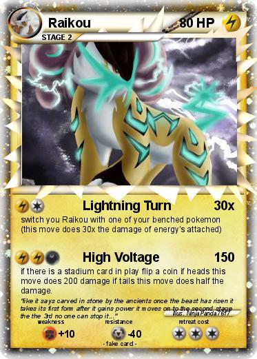 Pokemon Raikou