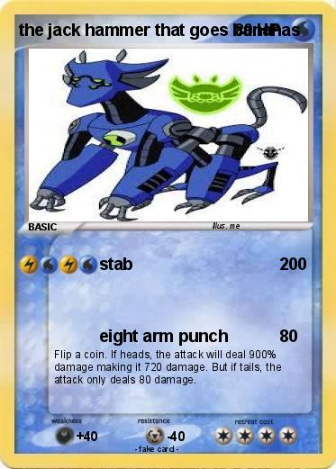 Pokemon the jack hammer that goes bananas