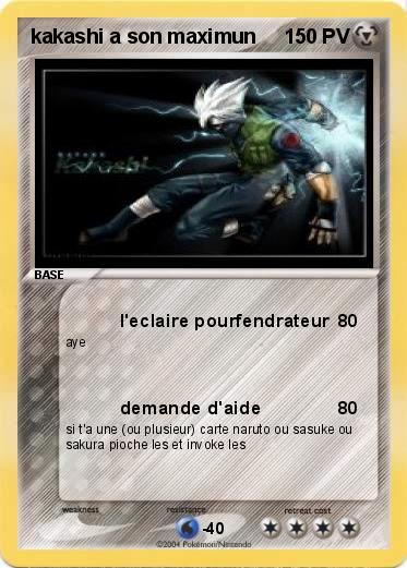 Pokemon kakashi a son maximun 