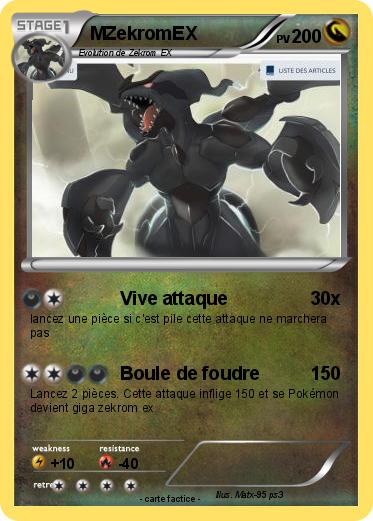 Pokemon MZekromEX