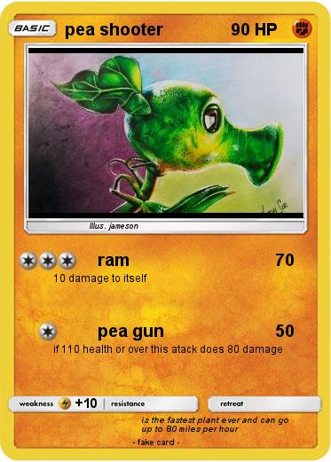 Pokémon Pea Shooter 142 142 Ram My Pokemon Card