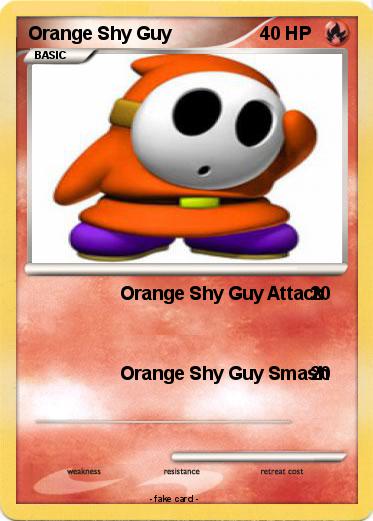 Pokemon Orange Shy Guy