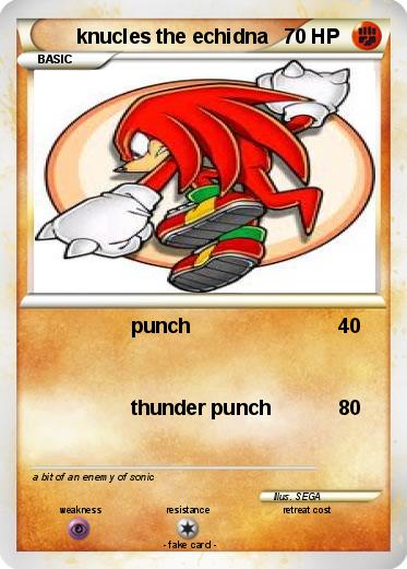 Pokemon knucles the echidna