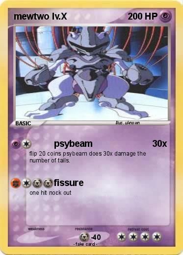 Pokemon mewtwo lv.X