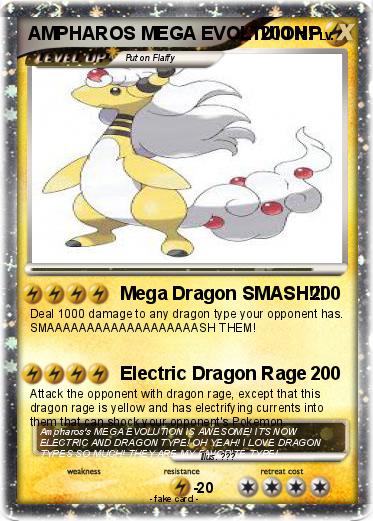 Pokemon AMPHAROS MEGA EVOLTUION!
