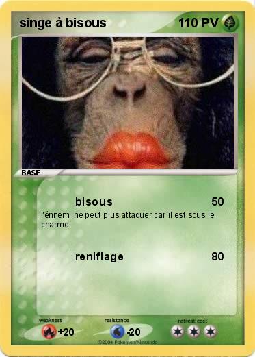 Pokemon singe à bisous