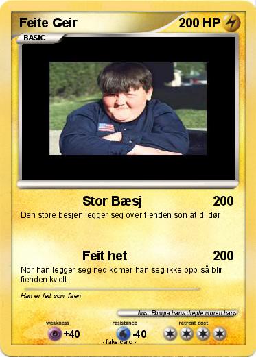 Pokemon Feite Geir