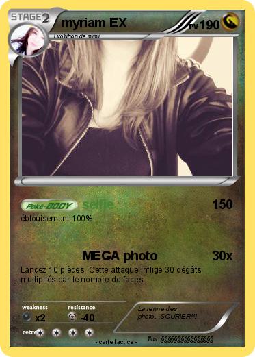 Pokemon myriam EX