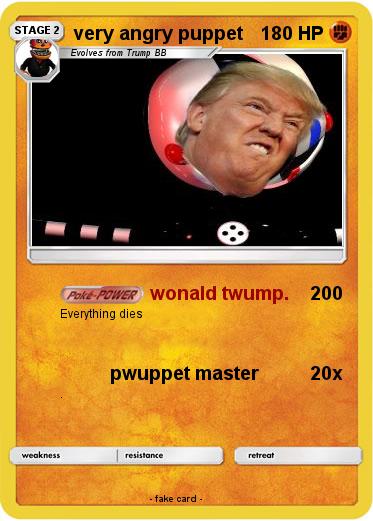 Pokemon very angry puppet